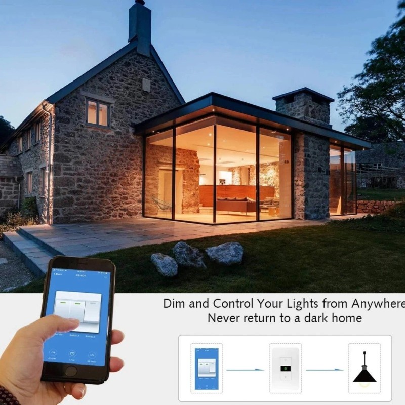 Lesim Smart Dimmer Light Switch Works With Alexa Google Home