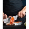MOSFiATA 7” Nakiri Chef's Knife with Finger Guard, German High