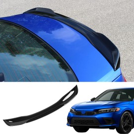 Maxzina Spoiler Wing Compatible with 2022 2023 2024 2025 Honda Civic Sedan Spoiler Trunk Rear Spoiler Wing Lip for Honda Civic Sedan Accessories (Glossy Black)