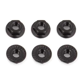 Team Associated Nuts M4 Serrated Nuts, ASC91738