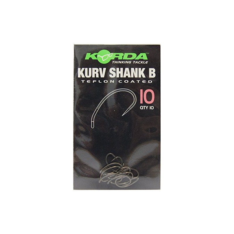 Korda Kurv Shank B Hooks - Size 10