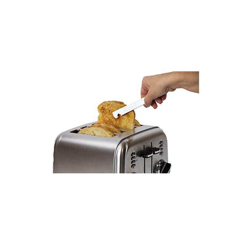 Butterie Toaster Tongs with Oven Rack Hook (Green)