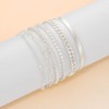 DEARMAY Silver Ankle Bracelets for Women Waterproof 14K Gold Plated