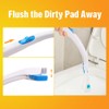 Disposable Toilet Bowl Brush Holder System with Flushable Refill Pads