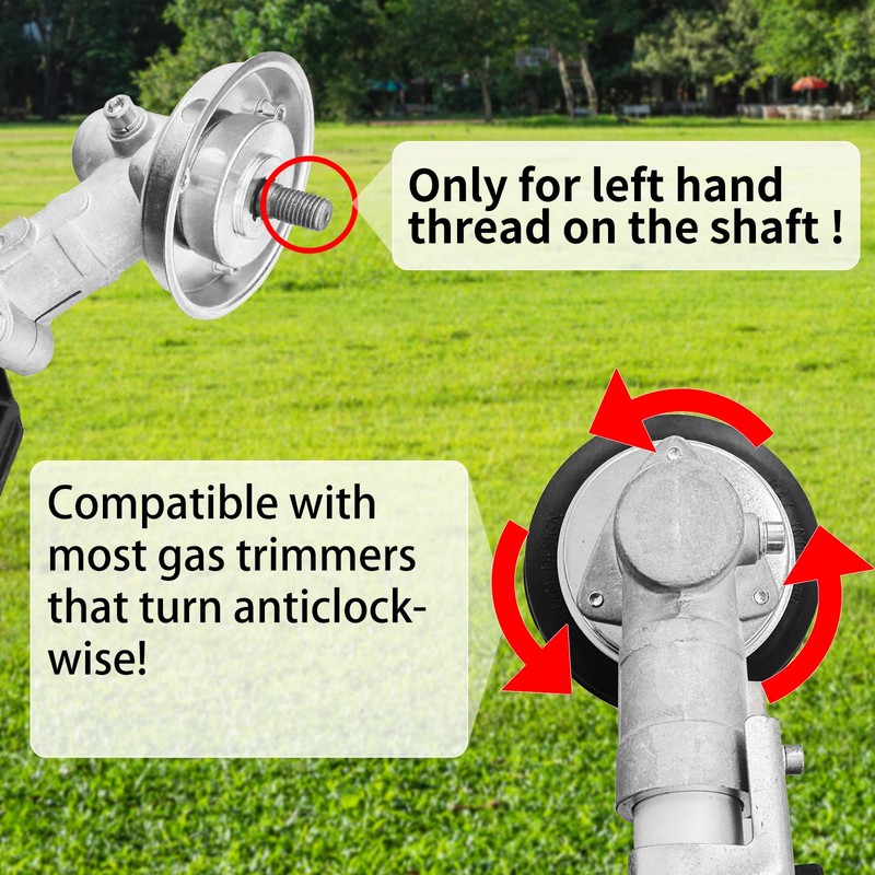 Toussaint 3-Blade Trimmer Head for Gas Powered Weedwacker Universal Weed
