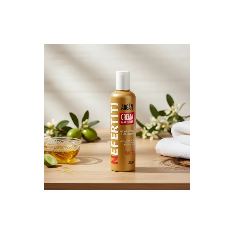 Nefertiti Argán Crema Para Peinar 300ml - 1 Pieza