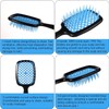 Detangling Hair Brush, 2Pcs Wet Brush Paddle Detangler Hair Brushes,