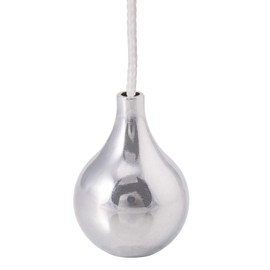 NewZC Cord Pull Light Pull Cord Bathroom pull Switch Teardrop Blind Pull/Extension with Cord Connector 150cm Long Bathroom Toilet Switch Ceiling Fan Light Pull Cord – Chrome