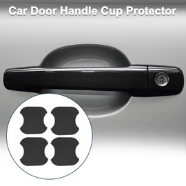 TUCKBOLD Car Magnet Car Door Handle Scratch Protector 91x93mm Anti-Scratches| Door Handle Protective Film Matte Black 4 Pcs