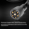 GCD Upgraded Heavy Duty 7 Way Trailer Connector Plug Cord