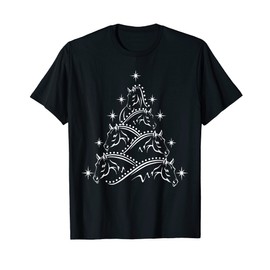 Horse Christmas Tree, Horse Rider Costume, Christmas Tee T-Shirt
