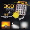 Adzoon 4 inch Strobe Lights for Trucks, Amber Warning Flashing