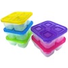 WEEK NINE Bento Snack Boxes - Reusable 4-Compartment Food Containers