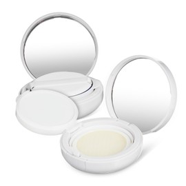 Beavorty 2pcs Empty Foundation Cushion Compacts Round Powder Box Cases Multi-Purpose Makeup Storage Secure Seal for Travel
