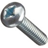 Steel Machine Screw, Zinc Plated Finish, Pan Head, Phillips Drive,