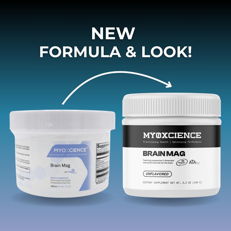 MYOXCIENCE Brain Mag | Magnesium L-Threonate Magtein & Magnesium Glycinate