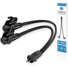 Sopito Recliner Power Y Splitter Cord, 2 Pin Electric Recliner Power Cord for Dual Motors, Replacement Part for Lazyboy, Limoss OKIN