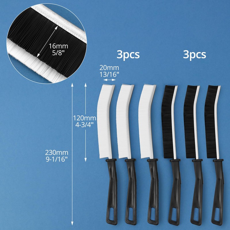 QWORK® 11-Piece Split Cleaning Brush Set - Corner Cleaning Brushes