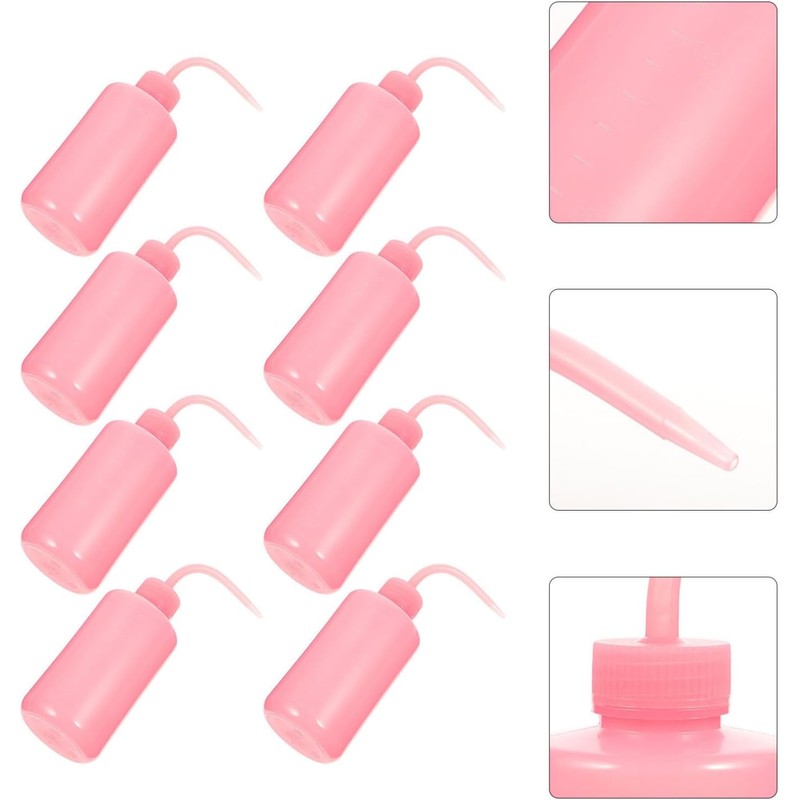 Botella Creativa para Limpieza de Pestañas de 250ml Boquilla Curva