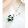 YL Mum Necklace 925 Sterling Silver Heart Pendant 12 Birthstone