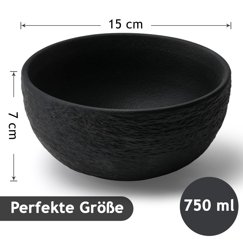 MIAMIO – 25.5 Oz Set of 4 Ceramic Bowls –