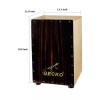 GECKOCajon BOX Drum-Wooden Percussion Box,w/Internal Adjustable Guitar Strings