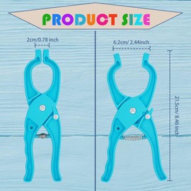 LEOONER Safety Eye Tool for Crocheting, Amigurumi Eye Snapper Tool Compatible with 5-30mm Safety Eyes for Doll Making, Plush Toys, and Craft Projects