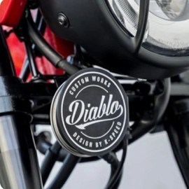 Diablo Custom Works Horn Cover DX017 Anniversary Decorative Horn Cover for Honda DAX125 ST125 JB04