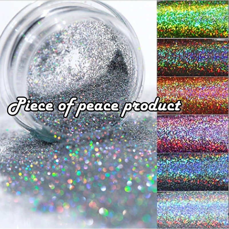 【Piece of peace product】 Rainbow flake holographic glitter easy to