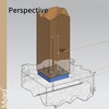 PBP Myard 4x4 Post Base Plate for Wood Post, Anti-UV
