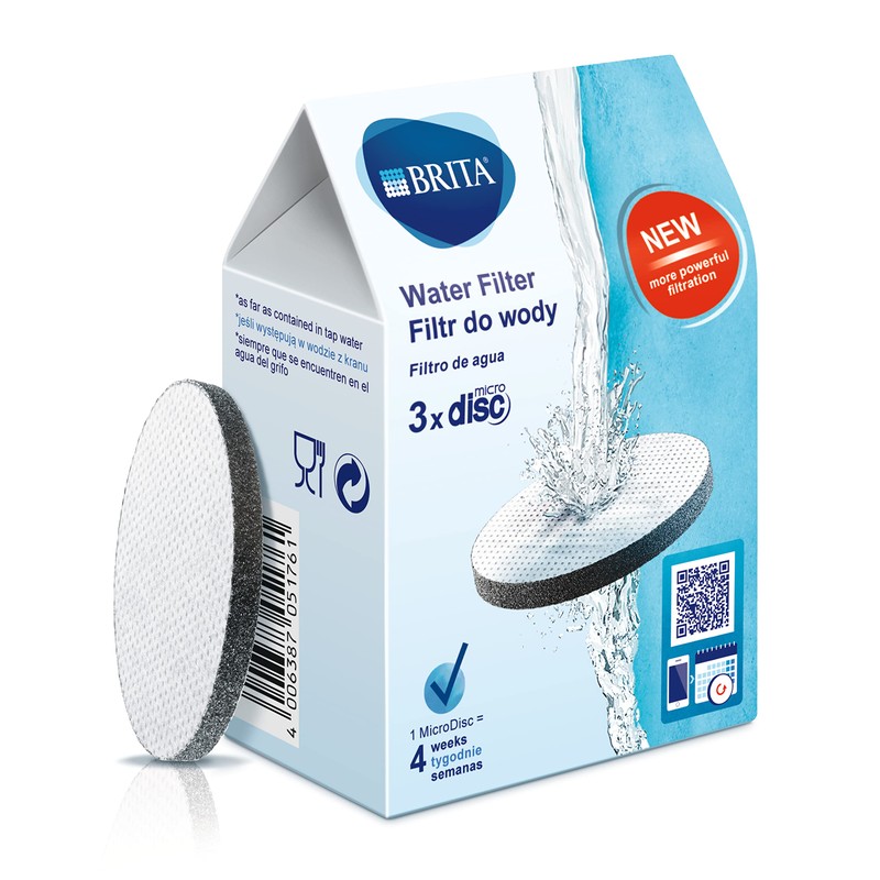 BRITA MicroDisc replacement filter discs for Fill&Go and Filter Bottles,