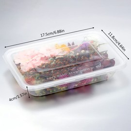 4 Boxes Real Natural Dried Flowers, DIY Natural Dried Flowers, for Epoxy Resin or Home Decoration, Scrapbooking Craft Cards Making, Random Colour