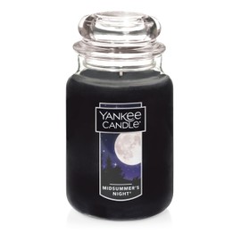 Yankee Candle MidSummer's Night Scented Classic Large Single Wick Jar Candle 22oz with Over 110 Hours of Burn Time Ideal for Dinner Parties Relaxing Saturdays and Special Occasions