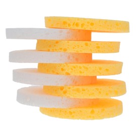 Beavorty 100pcs Rounded Face Skin Cleaning Tools Makeup Removing Puff Daily Facial Care Safe Material for Compact Easy to Use