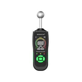 RDINSCOS MT68 Pinless Moisture Meter for Walls and Floors, Non-Invasive Ball Sensor, LED Indicator & LCD Display, Adjustable Alarm, Basement Moisture Detector for Home, RV, Wood