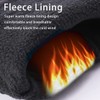 Harssidanzar Mens Motorcycle Gloves Fleece Lined Winter Warm Goatskin Leather