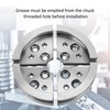 Wood Lathe Chuck Strong Wear Resistant Compact Stable Performance Woodworking
