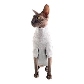 Kotomoda Cosy Comfort for Hairless Beauties Winter Brushed Coir Grey Sphynx Naked Cat Jumper Medium