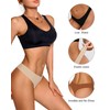 DEANGELMON Seamless Thongs for Women No Show Thong Underwear Women