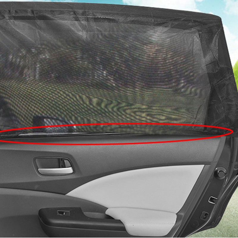4pcs Car Window Sun Shade UV Protection Breathable Mesh Car