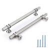 Rergy 10 Pack 6-1/4 Inch Brushed Nickel Cabinet Pulls Heavy-Duty