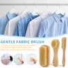 DEBETOOL 3-Piece Laundry Brush for Stains on Clothes, Gentle Boar