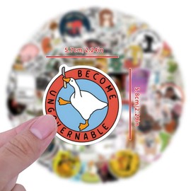 110 Waterproof Funny Emoticon Stickers for Laptops, Skis, Suitcases, Scrapbooking, Skateboards & More - Perfect for Teens, Boys & Girls