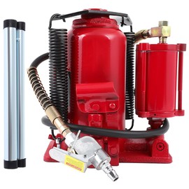 OCPTY Red Pneumatic Air Hydraulic Bottle Jack Heavy Duty 20 Ton