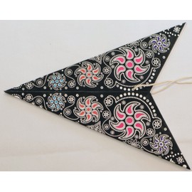 Chakra Paper Star Lantern (Black) by UMTA