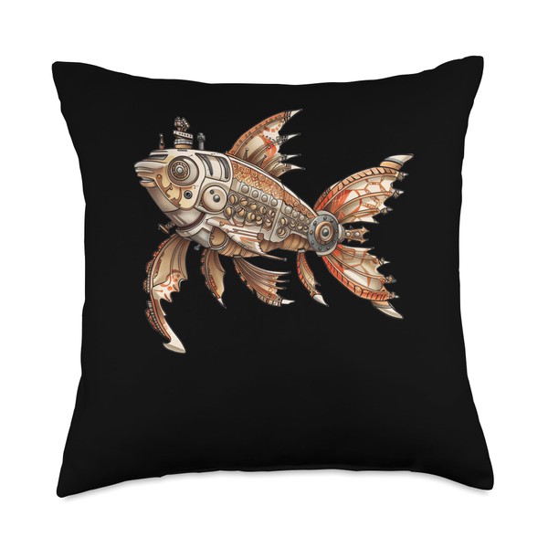 Kuhli Loach Steampunk Throw Pillow