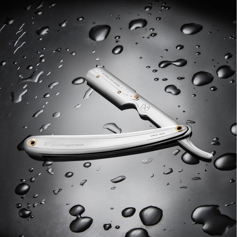 Parker SR1 Stainless Steel Straight Edge Barber Razor – Professional