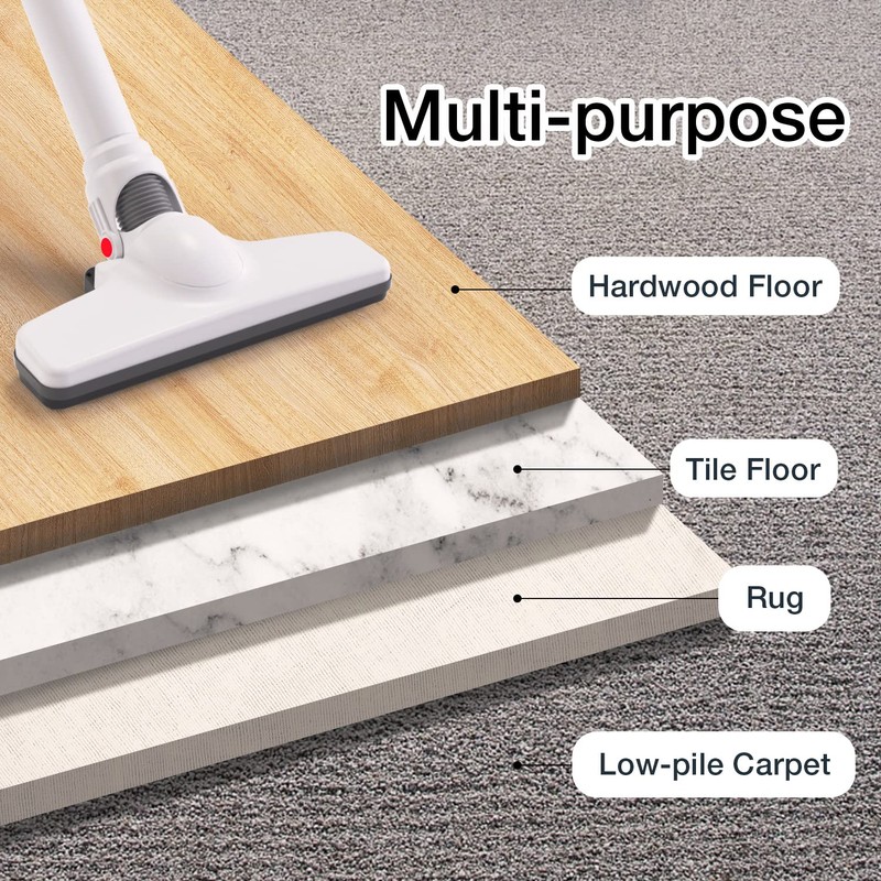 KEROMEE Cordless Vacuum Cleaner, Handheld 5-in-1 Small Stick Lightweight Vacuum