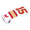 SHABIER White Golf Head Cover with NO.15 Design for Driver