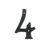 UAP UAP House Numbers - 4 Inch Black Iron Door